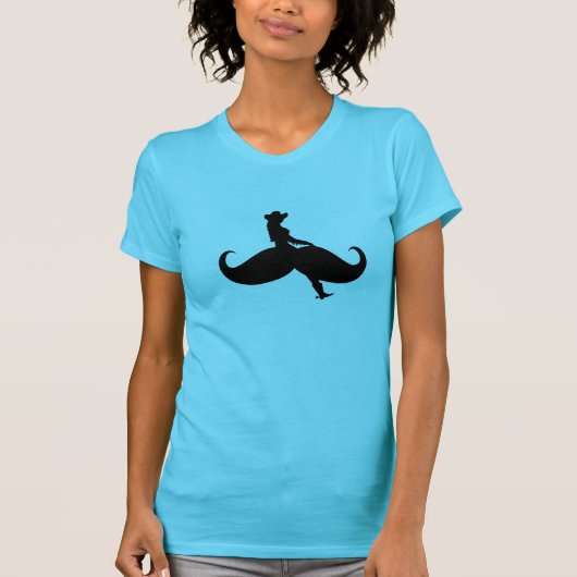 T-shirt Cavalier de moustache (Devant)