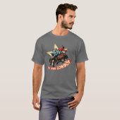 T-shirt Cavalier de Rodéo Occidental Cavalier de Bronc Rid (Devant entier)