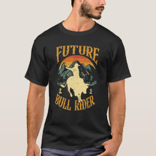 T-shirt Cavalier de taureau mécanique Rodeo Future Bull Ri