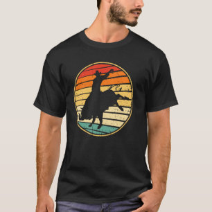T-shirt Cavalier de taureau vintage rétro western country
