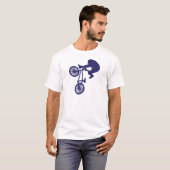 T-SHIRT CAVALIER DE VÉLO BMX (Devant entier)