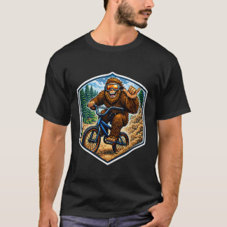 T-shirt Cavalier de vélo BMX Sasquatch Big-Foot Shaka Free