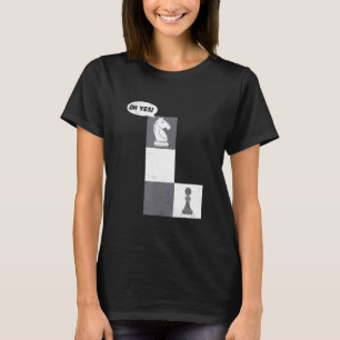 T-shirt Cavalier d'échecs au pion mouvements d'échecs  Clu