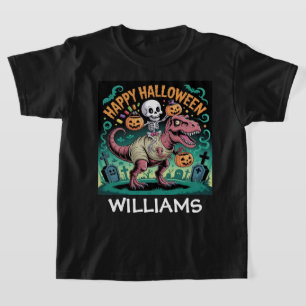 T-shirt Cavalier Dino Squelette – Squelette sur T-Rex Momi