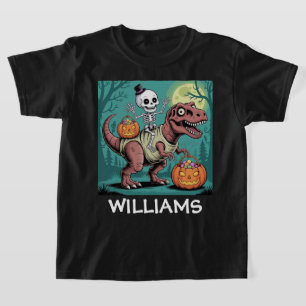 T-shirt Cavalier Dino Squelette – Squelette sur T-Rex Momi