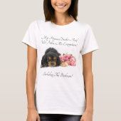T-shirt Cavalier King Charles Avec Stalker Personnel Rose (Devant)