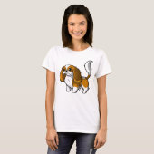 T-shirt Cavalier King Charles Espaniel jolie conception de (Devant entier)