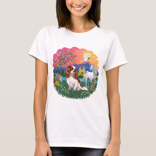 T-shirt Cavalier King Charles Spaniel (Blenheim) (Devant)