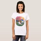 T-shirt Cavalier King Charles Spaniel (Blenheim) (Devant entier)