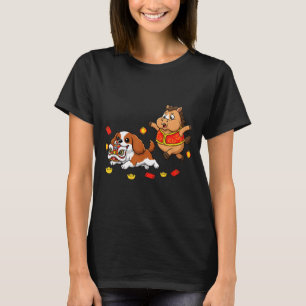 T-shirt Cavalier King Charles Spaniel Cheval Chinois Heure