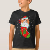 T-shirt Cavalier King Charles Spaniel Chien Dans Noël Soc (Devant)