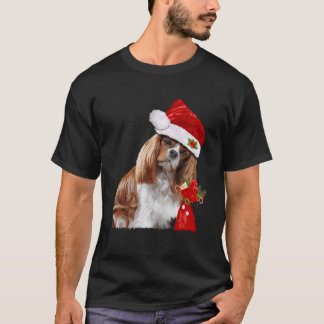 T-shirt Cavalier King Charles Spaniel Christmas Shirt Sant
