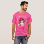 T-shirt Cavalier King Charles Spaniel Dog Aunt Floral Vale (Devant entier)