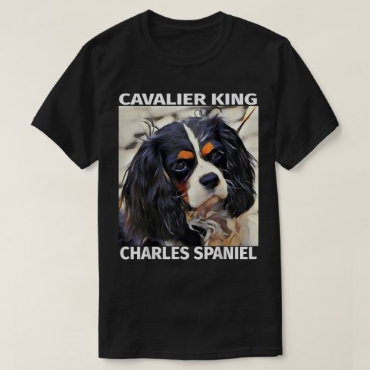 T-shirt Cavalier King Charles Spaniel Favorite Pet Puppy D (Design devant)