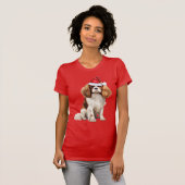 T-shirt Cavalier King Charles Spaniel Funny Christmas Chie (Devant entier)