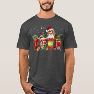 T-shirt Cavalier King Charles Spaniel Iced Latte Snowmen S