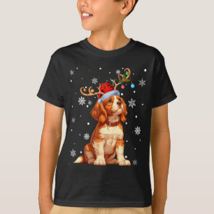 T-shirt Cavalier King Charles Spaniel Lumières de Noël Xma