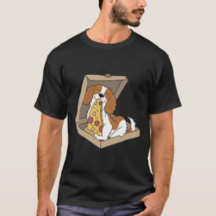 T-shirt Cavalier King Charles Spaniel Manger Pizza Funny D