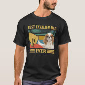 T-shirt Cavalier King Charles Spaniel Meilleur Chien Papa (Devant)
