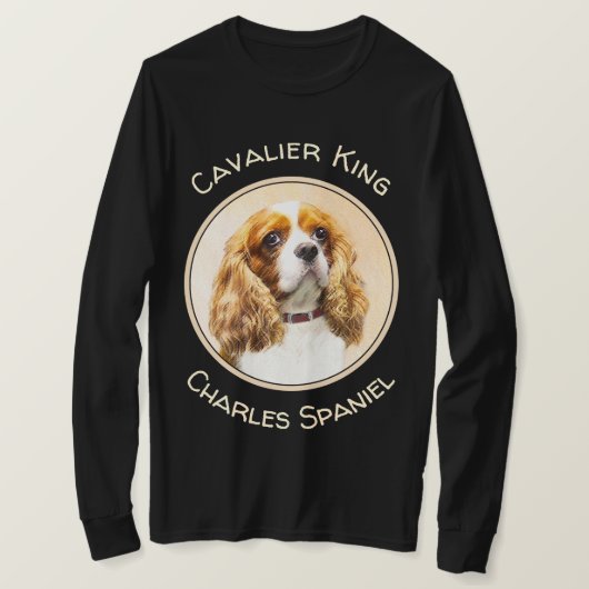 T-shirt Cavalier King Charles Spaniel Peinture originale (Design devant)