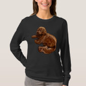 T-shirt Cavalier King Charles Spaniel Poodle Cavapoo Chiot (Devant)