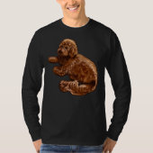T-shirt Cavalier King Charles Spaniel Poodle Cavapoo Chiot (Devant)