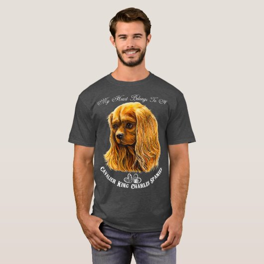 T-shirt Cavalier King Charles Spaniel Ruby (Devant entier)