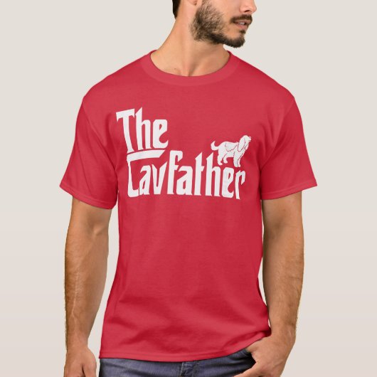 T-shirt Cavalier King Charles Spaniel Ruby Cadeaux Père vi (Devant)