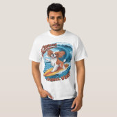 T-shirt Cavalier King Charles Spaniel Shreds Wave Surfing (Devant entier)