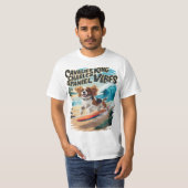 T-shirt Cavalier King Charles Spaniel Surf (Devant entier)