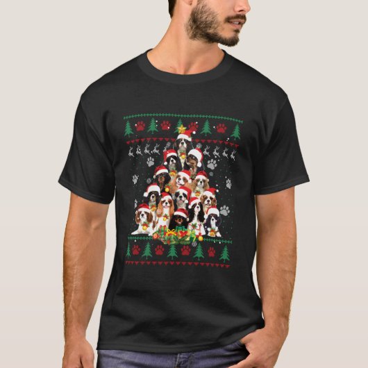 T-shirt Cavalier King Charles Spaniel Tree Ugly (Devant)