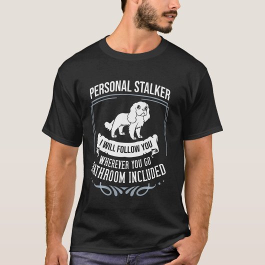 T-shirt Cavalier King Charlies Spaniel Chien Puppies Propr (Devant)