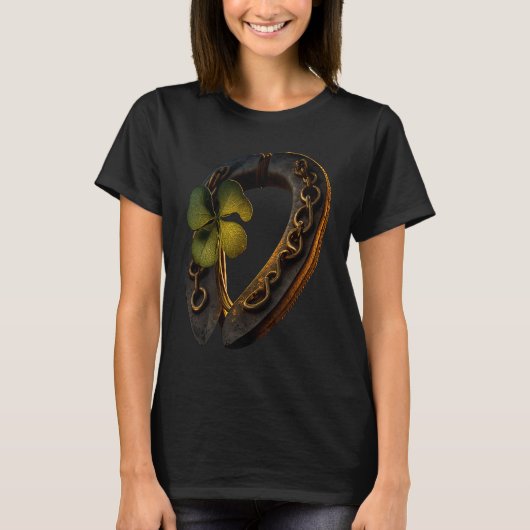 T-shirt Cavalier mignon chevaux (Devant)