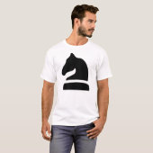 T-shirt Cavalier noir (Devant entier)