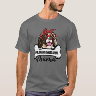 T-shirt Cavalier Roi Charles Spaniel Mama Fête des mères G