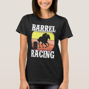 T-shirt Cavalière de course de tonneaux Cavalière de cours