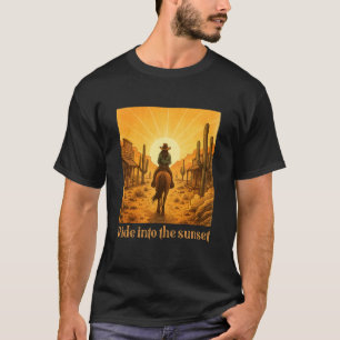 T-shirt Cavalière Western Vintage Chevauchez dans le couch