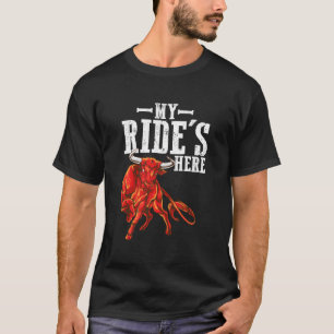 T-shirt Cavaliers de taureau PBR Rodéo pour ranch occident