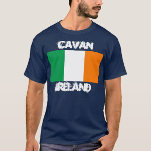 T-shirt Cavan, Irlande avec drapeau irlandais