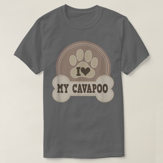 T-shirt Cavapoo Amoureux des chiens Animaux de compagnie (Design devant)