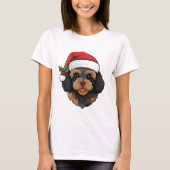 T-shirt Cavapoo Cavoodle de Noël - Fantôme (Devant)