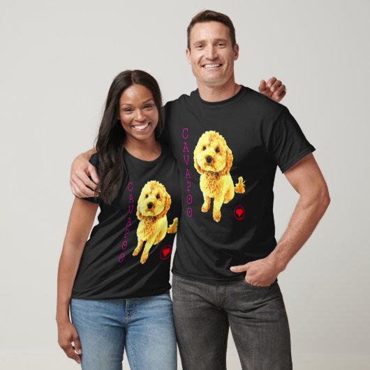T-shirt Cavapoo Chien Chien Chien Chien Croix Noodle Super (Unisexe)