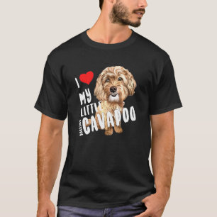 T-shirt Cavapoo Chien Pup I Love My Little Darling Cavapoo