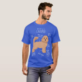 T-shirt Cavapoo Dog Anatomy retro (Devant entier)