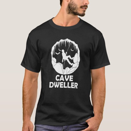 T-shirt Cave Dweller Caving Caver Spéléologie Spelununing (Devant)