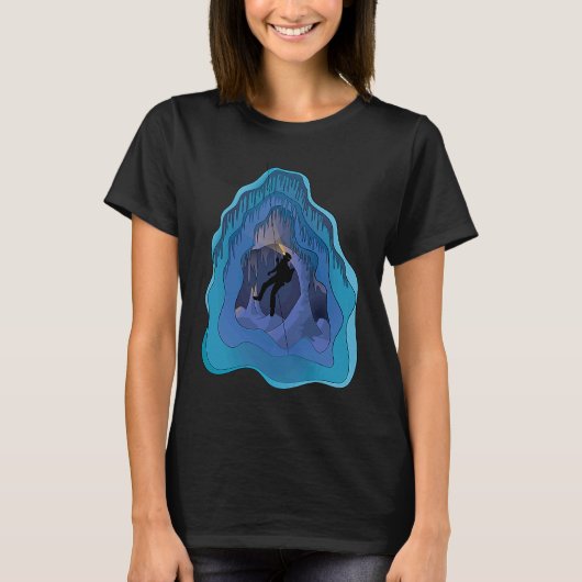 T-shirt Cave Explorer Funny Caving  Caver Speleology Spelu (Devant)