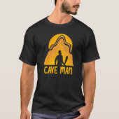 T-shirt Cave Man Explorer Caving Exploration Hobby (Devant)