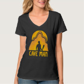 T-shirt Cave Man Explorer Caving Exploration Hobby (Devant)
