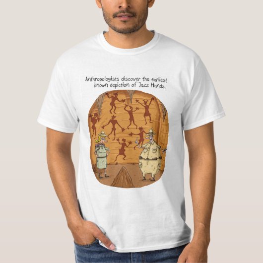 T-shirt Cave Man Jazz Hands (Devant)