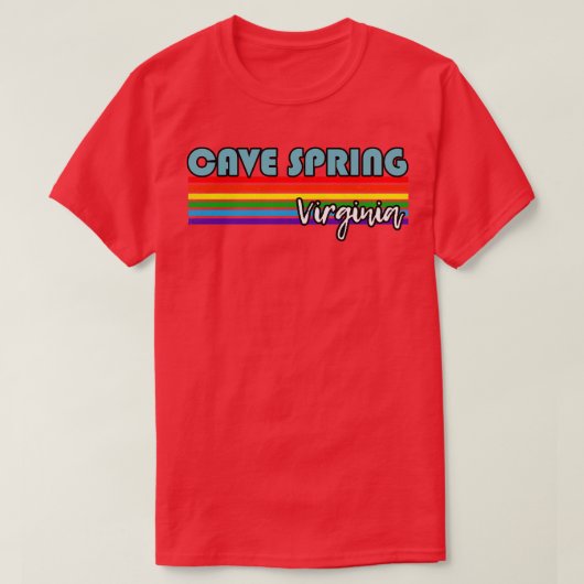 T-shirt Cave Spring Virginia Pride Cave Spring LGBT Cadeau (Design devant)